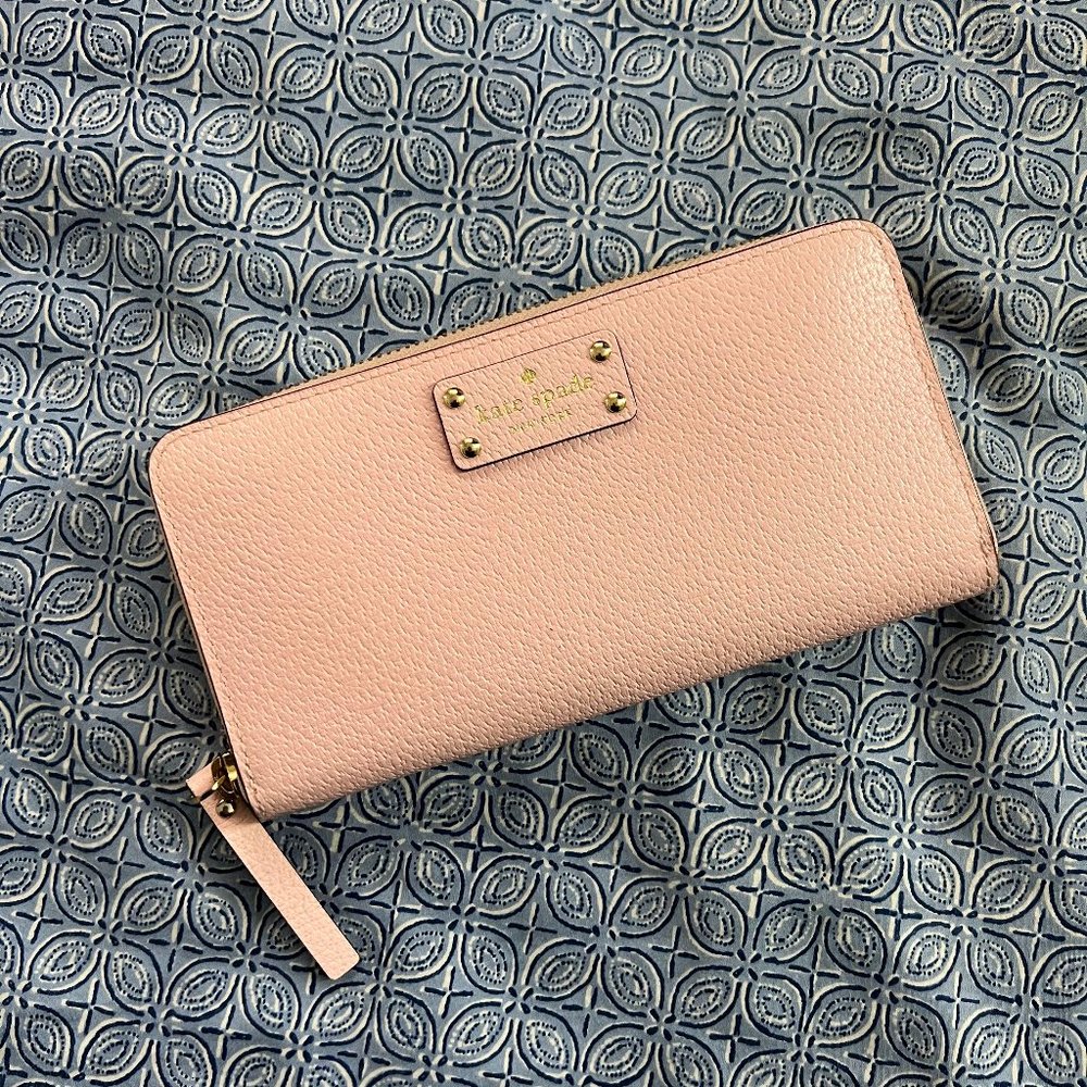 Kate Spade Neda Grove Street Pink Bonnet Wallet